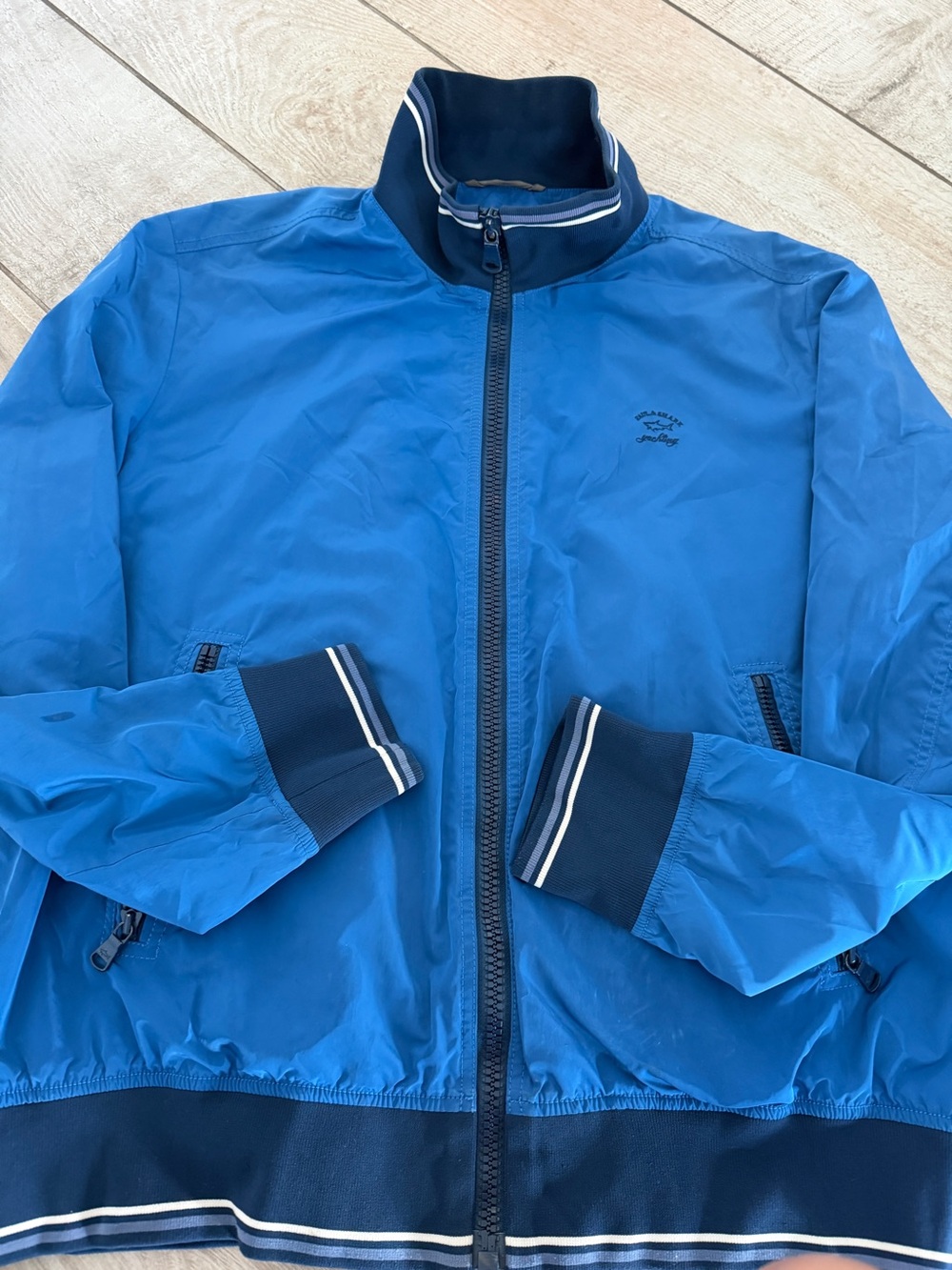 Paul & Shark Yachting Blue Lightweight Windbreaker Jacket Men’s XXL